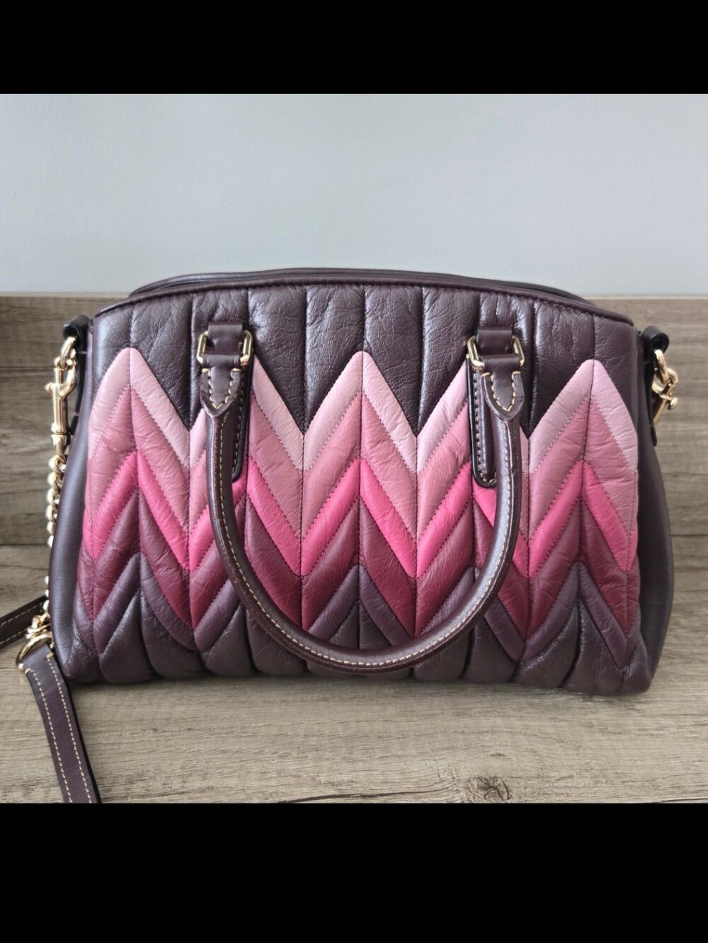 COACH MINI SAGE OMBRE' CARRYALL - Picture 2 of 11